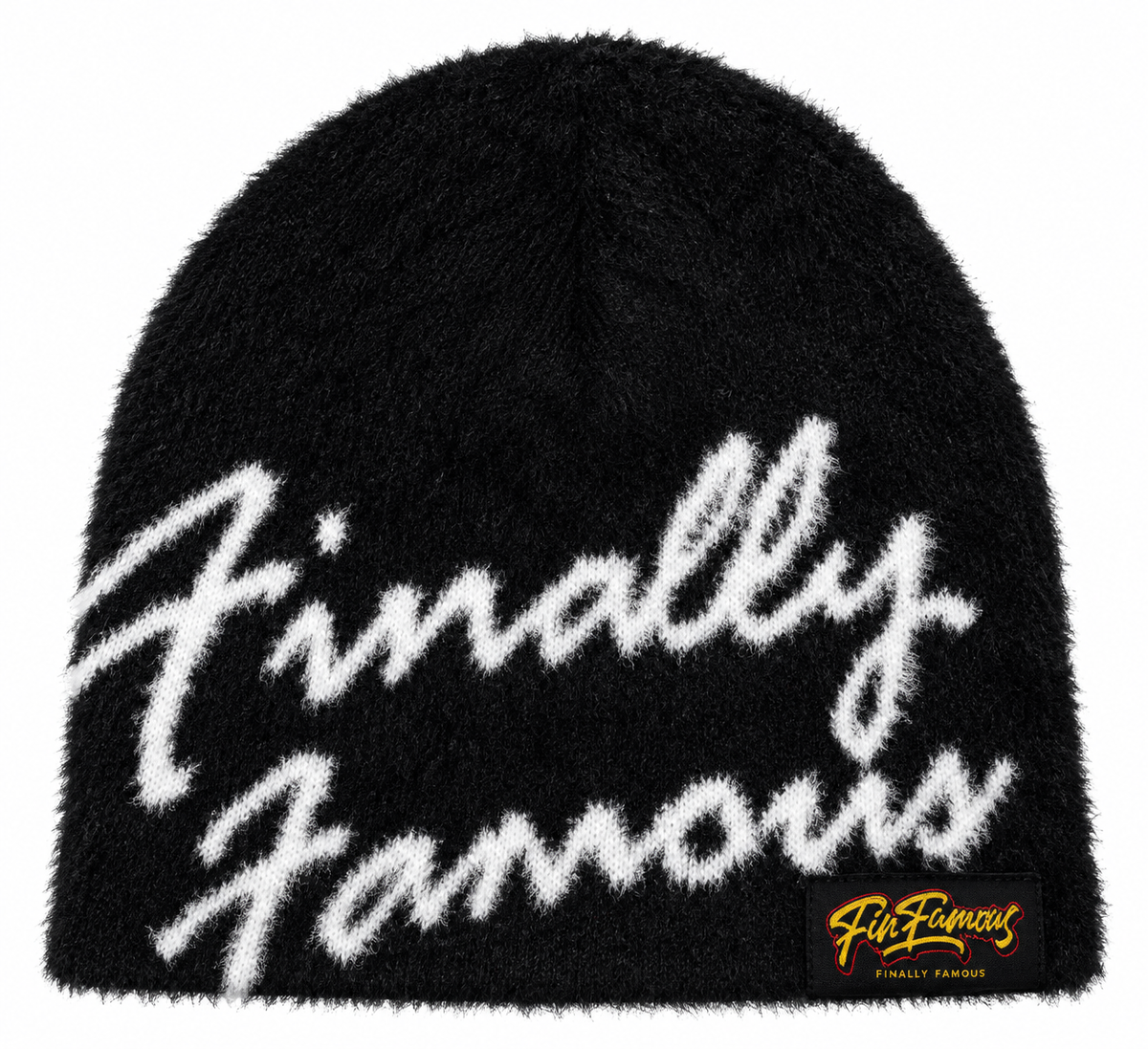 Fur beanie black