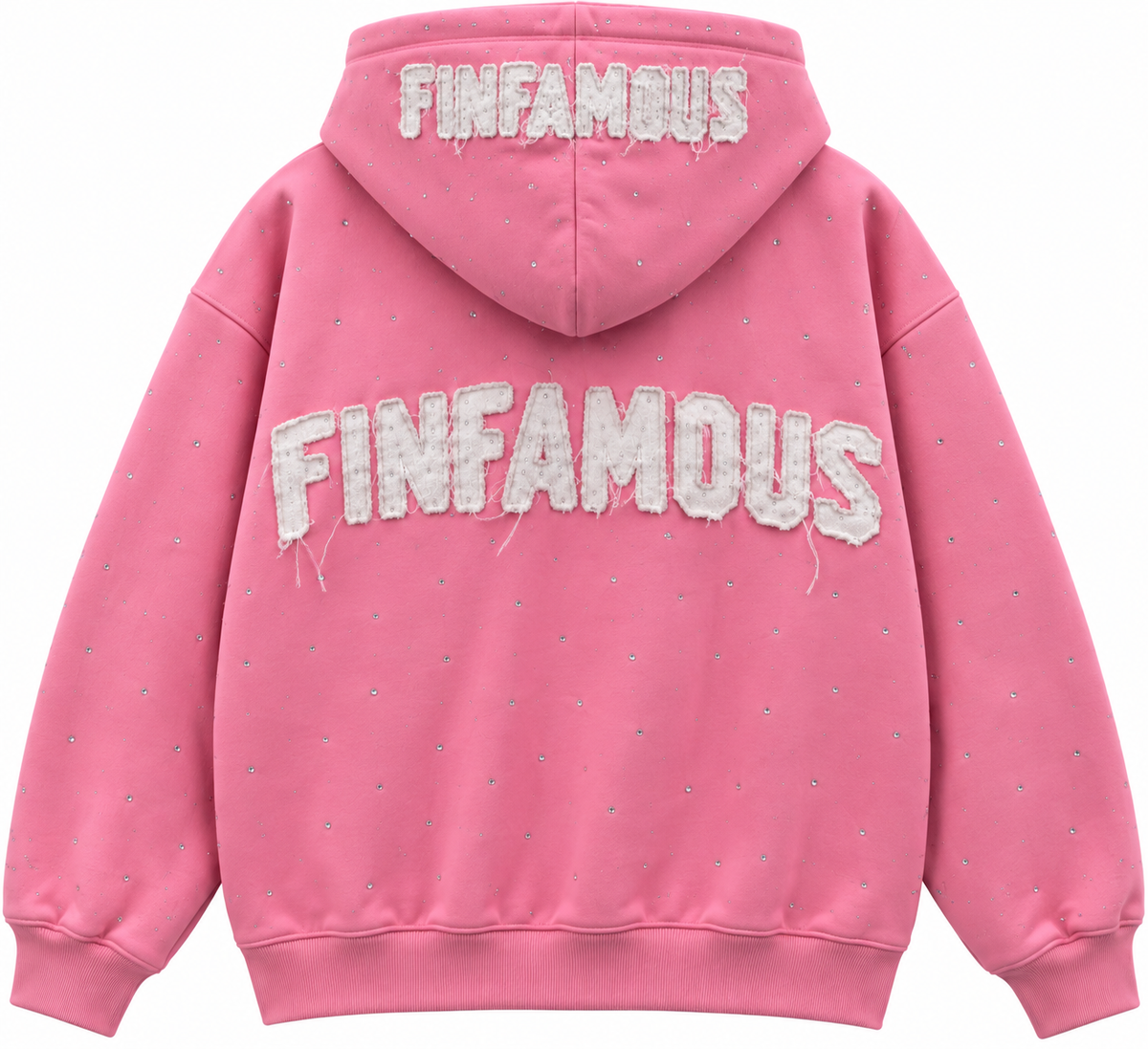Stars Sparkle hoodie Pink