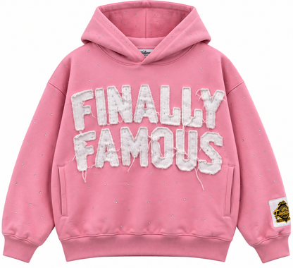 Stars Sparkle hoodie Pink
