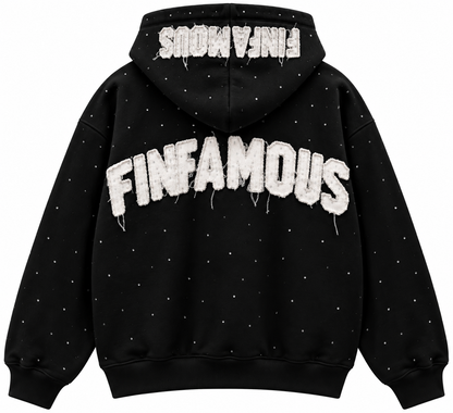 Stars Sparkle hoodie black