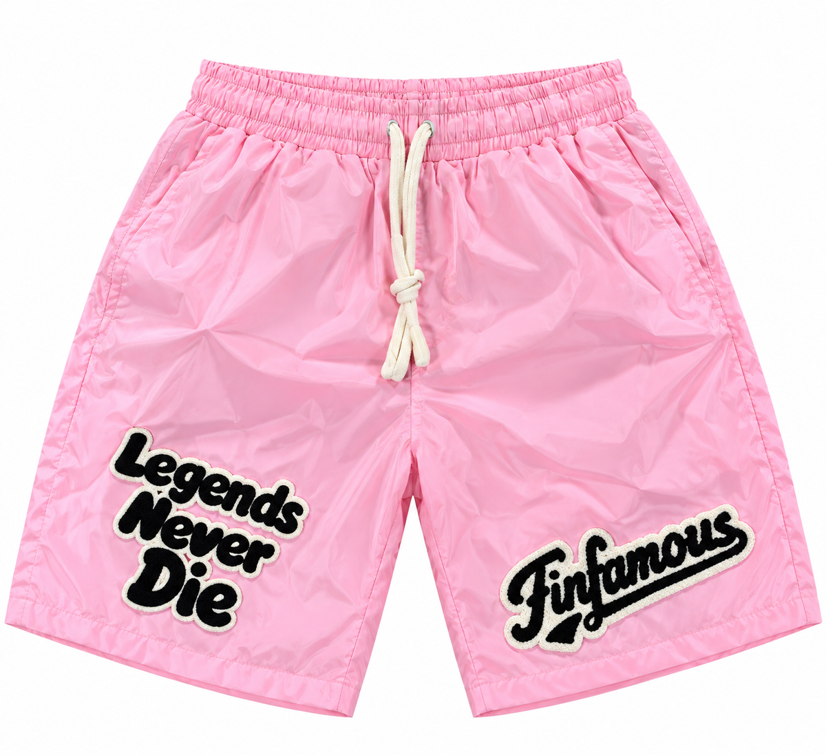 LND Chenille patch shorts Pink
