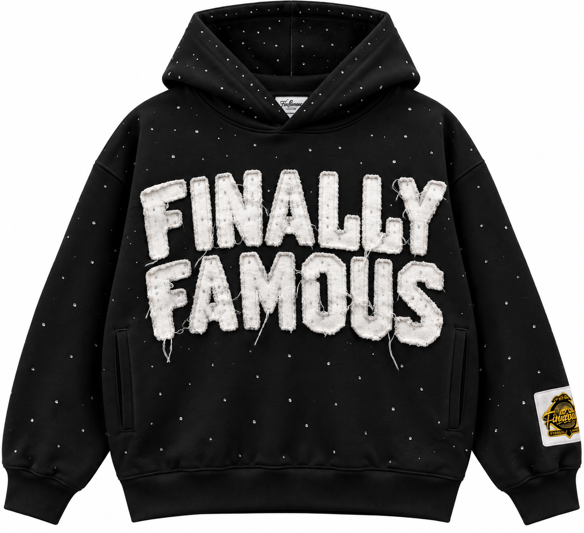 Stars Sparkle hoodie black