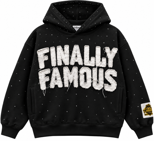 Stars Sparkle hoodie black