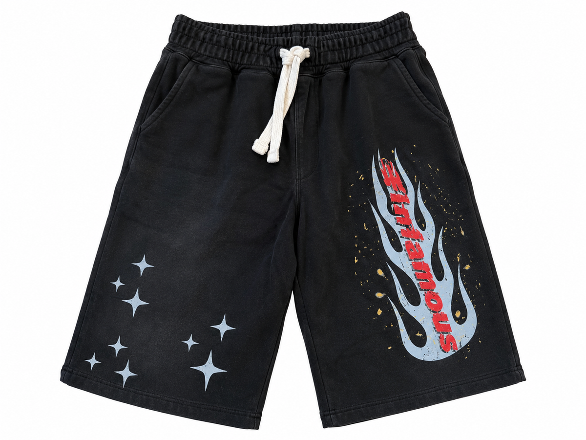 Flames jorts 3/4