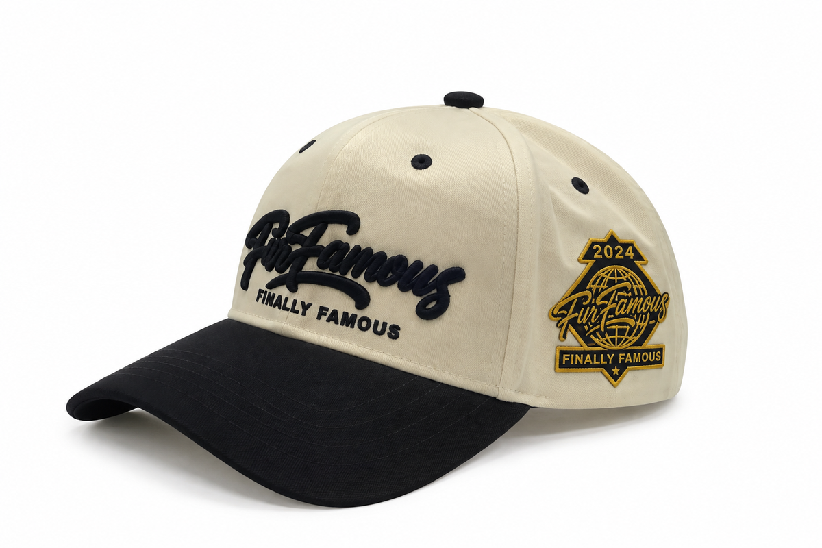 Finfamous Logo Hat Cream